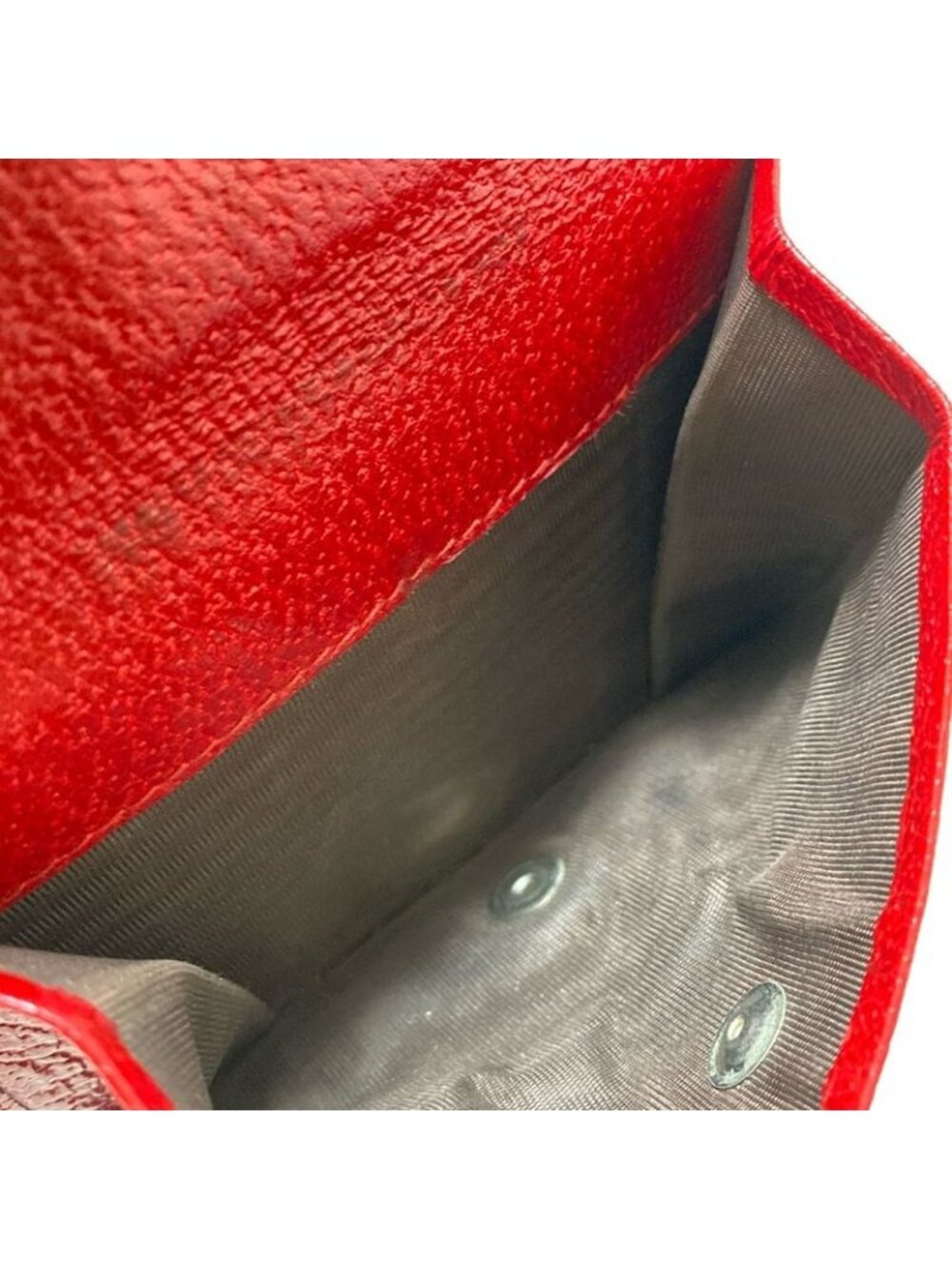 ★SOLD★ Prada Trifold Wallet Red Leather - Picture 4 of 9